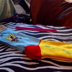 Nickelodeon, Cool Socks, SpongeBob SquarePants, Crew Socks, Unisex, NWT ©2018